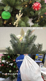 クリスマスツリー飾りました★